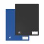 OXFORD Lot de 2 Porte Vues 80 vue / 40 Pochettes A4 Memphis Couverture Polypro Blue et Noir