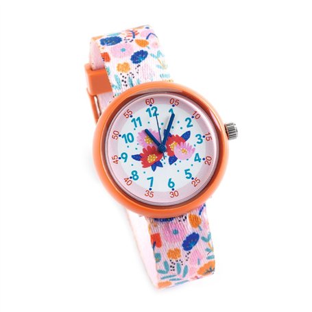 Djeco LBR 50430 Reloj Flowers No aplica Montres d'apprentissage Multicolore