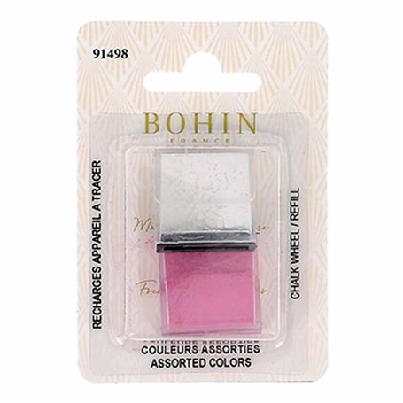 BOHIN France Recharge pour Roulette à Craie - Outil pour Tracer des Lignes de Patron