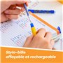 BIC Illusion Stylos-Bille Effaçables et Rechargeables à Pointe Moyenne (0,7 mm) - Vert, Boîte de 12