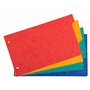 Exacompta - Réf. 704E - Paquet de 10 intercalaires pour fiches bristol en véritable carte lustrée souple 225g/m2 FSC® avec 4 ong