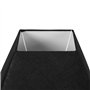 OSTARIA 98423 Abat-jour Carré Noir Base 27cm Dim : 27x27xH19cm