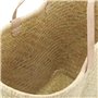Cabas en palmier naturel tressé avec poignées cuir
