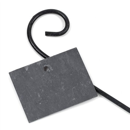 La Cordeline CJN20D Étiquette ardoise naturelle et porte-étiquette acierardoise naturelle et porte-étiquette acier