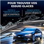 Valeo Silencio Essuie-glace - VF357 - Un Kit d'Essuie-glaces Plats d'Origine de Haute performance, Visibilité Supérieure sur la