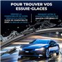 Valeo Silencio Essuie-glace - VF960 - Un Kit d'Essuie-glaces Plats d'Origine de Haute performance, Visibilité Supérieure sur la