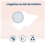 BIOLANE - Pack de 12 Lingettes bebe au lait de toilette - Bébé - 864 Lingettes bébé - Nettoie et hydrate - Peaux sensibles - 98%