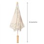 Wincal Parapluie en Dentelle Pliant- Parasol Broderie Fleurs Dentelle Fait à la Main, Mariage Tournage Soleil Parasol, Parapluie