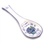 Faye La Violette de Toulouse - Repose Cuillère Céramique Blanche Violettes - 23
