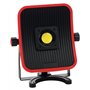 Projecteur Portable de Chantier LED 50W sur Batterie ou Secteur Rouge - 5M de Câble H05RNF 2X1-4500 Lumen