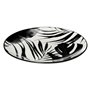 Service D'assiettes "palme" - Noir - 18 Pièces