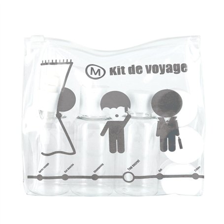 JET LAG - SC15130 - Kit de Voyage Flacon 3 Pièces / Picto 3 Pièces *Coloris Aléatoire*