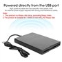 Ccylez Lecteur de Disquette USB 3,5", Lecteur de Cartes Portable Disquette Externe Ultra-Mince, 720 KO FDD pour 10/7/8/VISTA/XP/