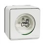 Schneider Electric - Mureva Styl - Prise courant 2P+T renforcee - saillie - IP55 - IK08 - EV - blanc - MUR39010