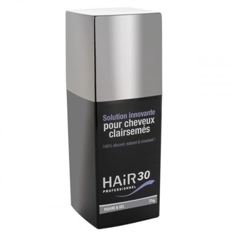 Hair30 Solution Innovante Pour Cheveux Clairsemés Poivre/Sel 25 G