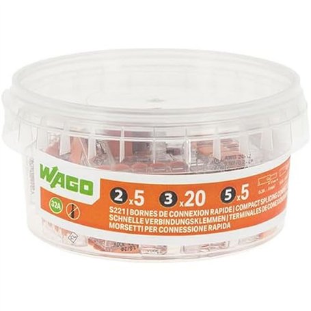 WAGO WONEEY Pot de 30 bornes de connexion automatique S221 2