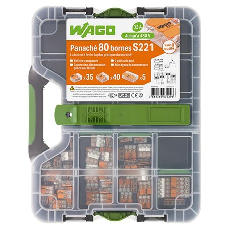 WAGO - Malette de 80 bornes de connexion S222 2