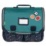 Tann's - Cartable 41cm Les Fantaisies Alexandre Vert - Broderies Ballons Basket Foot Rugby - Cartable Scolaire garçon 2 Soufflet