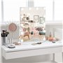 HOMCOM Miroir Maquillage Hollywood Lumineux LED intensité réglable pour Coiffeuse dim. 41L x 13P x 51H