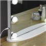 HOMCOM Miroir Maquillage Hollywood Lumineux LED intensité réglable pour Coiffeuse dim. 41L x 13P x 51H