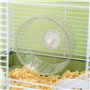 PawHut Cage pour Hamster et Rongeur avec Tunnel, Accessoires Inclus, Poignée, Fil d'Acier, 58 x 32 x 31 cm, Gris