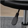 HOMCOM Lot de 2 Tabouret à Roulette Tabouret de Travail pivotant 360° - Assise réglable 47-62H cm, Dossier Ergonomique - Acier c