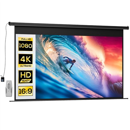 HOMCOM Écran vidéoprojecteur 120 Pouces