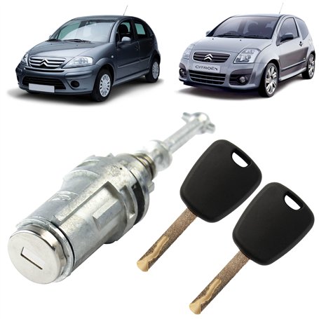 Serrure de porte compatible pour Citroen C2