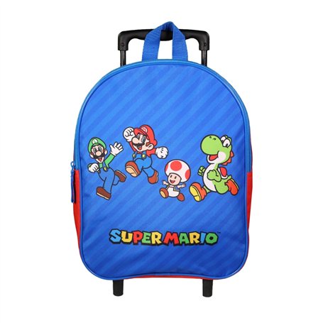 Sac à Dos à roulettes 32 cm Maternelle Super Mario Multicolore