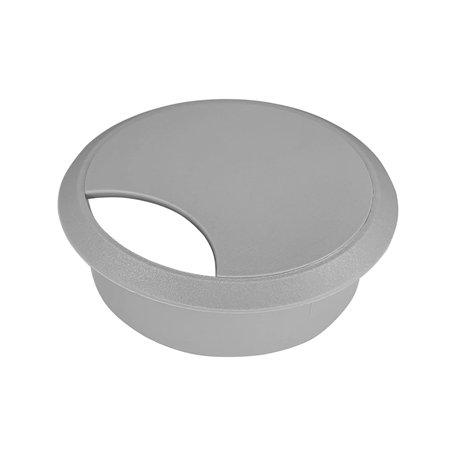 cyclingcolors 1x Passe câble Bureau Table Fil diamètre 70mm encastrable Cordon Prise Ordinateur écran Accessoire ameublement (Gr