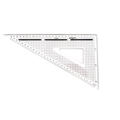 GRAPHOPLEX Equerre de coupe graduée 60° 30cm GX1860