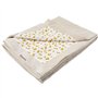 Couverture réversible esprit safari pour bébé Beige 75x100 cm
