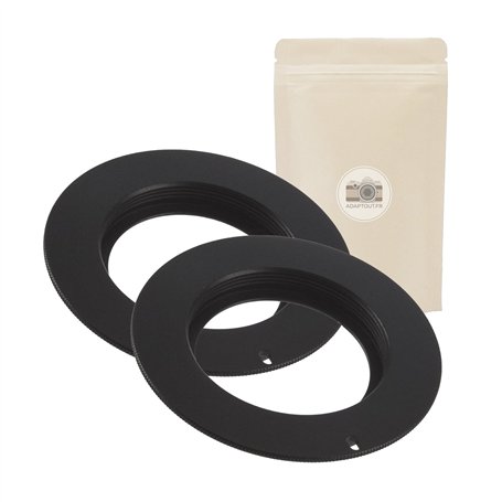 X2 M42 EOS p ∞ - BAGUE D'ADAPTATION OBJECTIF M42 avec plate VERS BOITIER Canon EOS EF EFS Adaptateur 100% Métal Infini conservé