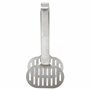 PARENCE.- Pince de Cuisine en Acier Inoxydable - Pince de Service Rainurée Spéciale Hamburger - Polyvalent, Pratique, 24cm