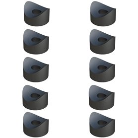 cyclingcolors 10x entretoise plastique concave simple cale tube axe rondelle support, D = 17 d = 6 L = 5 cyclingcolors 10x entretoise plastique concave simple cale tube axe rondelle support