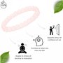 Bracelet en Quartz Rose Pierre Naturelle Perles de taille 6mm Pierres fines et Précieuses Bracelet Femme Bijoux Minéraux Cadeau 