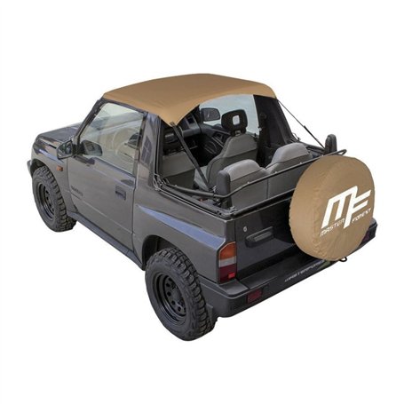 Masterforest Capote Bâche Bikini Marron pour 4X4 Suzuki Santana Vitara MK1. Extérieur Vinyle/Intérieur Coton. Accessoire et Toit