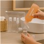AZENCIA Kit Flacons Voyage Avion Cabine – 8 Pièces Format 100ml TSA | Trousse Transparente avec Spray, Pots, Pipette et Spatule