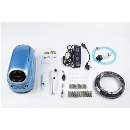 O'FRESH Brumisateur Terrasse Exterieur Haute Pression Eco - Système Brumisation 14 Buses + Pompe Haute Pression 60 Bars - Capaci