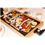 LITTLE BALANCE 8280 Happy Plancha Bambou - Plancha électrique 2 en 1 : Plancha et Grill - 1 seule plaque de cuisson - Tout type 