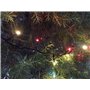 Guirlande Lumineuse Intérieure et Extérieure 120 LED Rouge et Blanc Chaud Longueur de 9m50 Indice IP44 Terrasse Jardin Déco Sapi