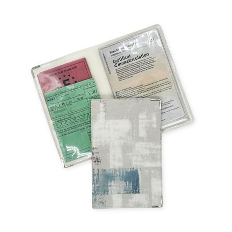 nemau - Porte Papier véhicule 2 Volets avec Étui 3 Volets Transparent - Fabrication Française - Protège Documents Auto Durable -