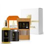 COFFRET CADEAU HAMMAM- Huile d'argan bio du Maroc 30ml- Gommage au Savon noir à l'Eucalyptus 200G- Gant de gommage corps Kessa H