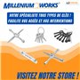 Millenium Works Clé Universelle Multifonction 4+1 Voies | Triangle, Carré, Conique | Ouverture Compteurs EDF-GDF, Armoire Électr