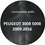 AERZETIX - C58748 - Soufflet de levier de vitesse - compatible avec Peugeot 3008 et 5008 de 2009 à 2016 - couleur: noir - en cui