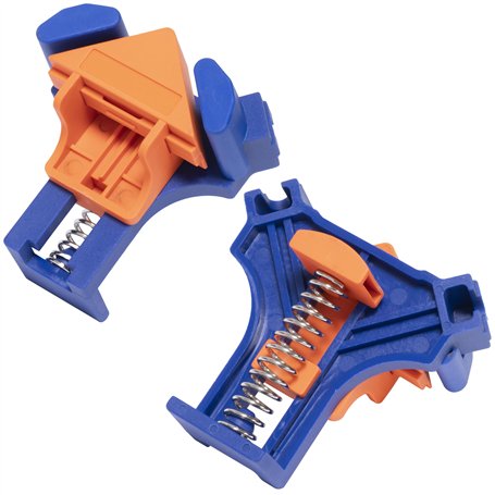 AERZETIX - C68476 - Lot de 4 Serres joint d'angle de menuisier 83x80x52 mm - presse d'angle - pince à angle droit 90° - outil de