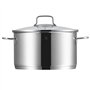 WMF Astoria 780556040 Ensemble de casseroles 5 pièces, Poêle haute avec couvercle (16/20/24), Poêle basse avec couvercle (20 cm)