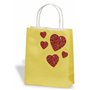 folia 21209/10 Lot de 10 sacs cadeaux en papier kraft Couleurs assorties Env. 12 x 5,5 x 15 cm