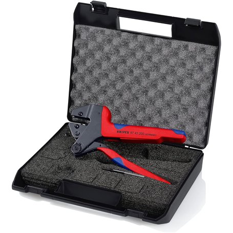 Knipex Pince à sertir universelle pour matrices de sertissage interchangeables brunie