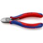 Knipex Pince coupante de côté pour électromécanicien noire atramentisée